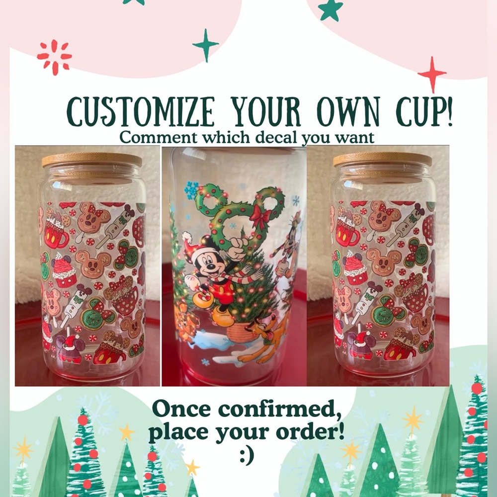 16oz Customizable cups! You pick!